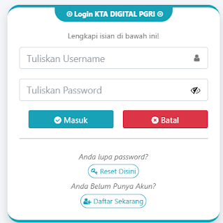 Register PGRI Purbalingga - Persatuan Guru Republik Indonesia Cabang Purbalingga